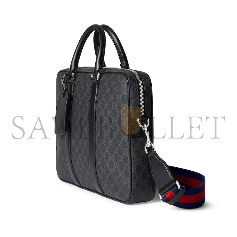 GUCCI GG BLACK MEDIUM BRIEFCASE ‎792077 (33*28*7cm)